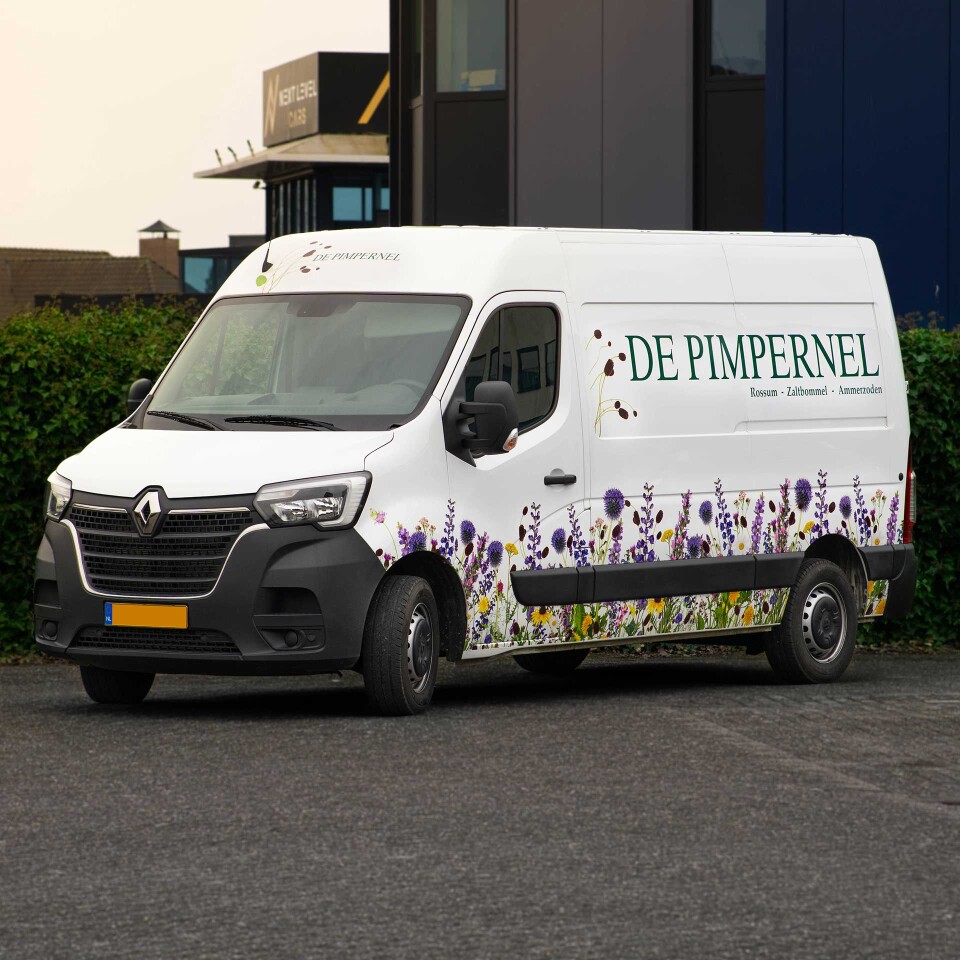 Busbelettering carwrap waardenburg pimpernel