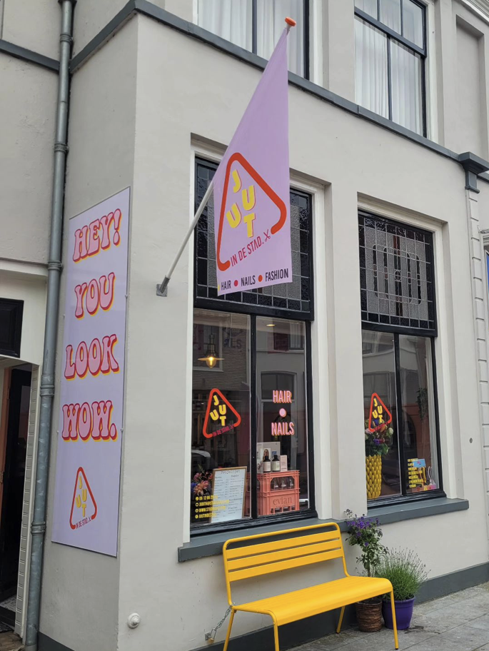 Juut in de Stad pandbelettering