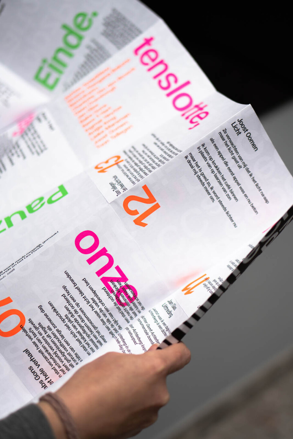 Poster met Neon kleuren